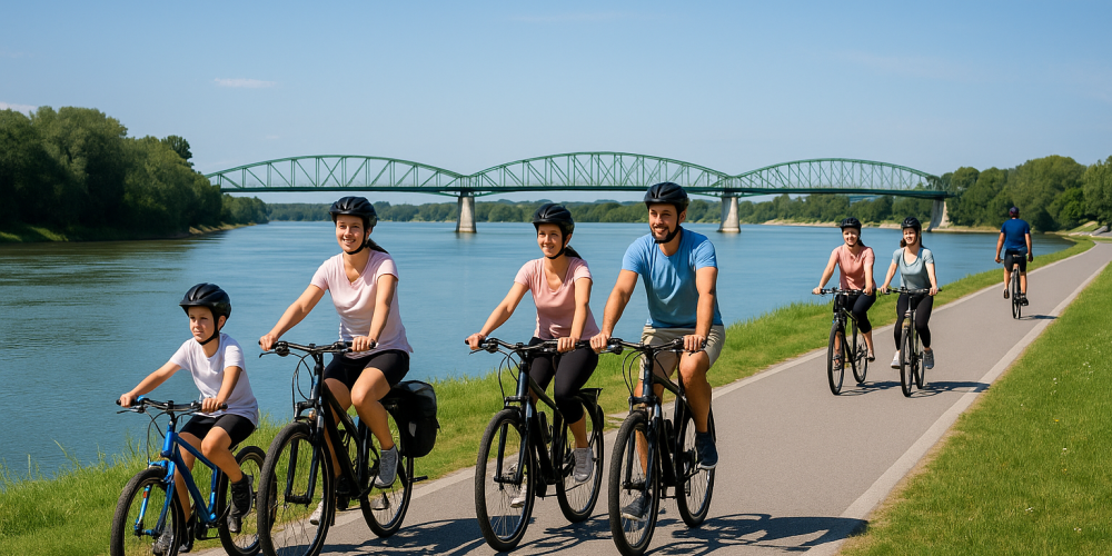 Cyklotrasy v okolí Komárna: Najkrajšie výlety na bicykli pre rodiny, páry aj športovcov