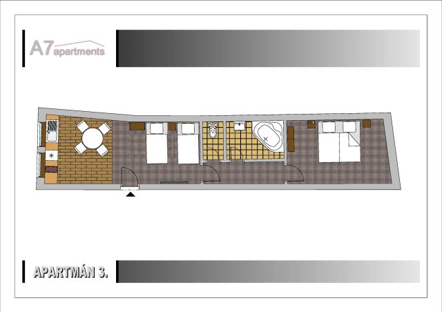 A7 Apartments apartman 3 2020 scaled